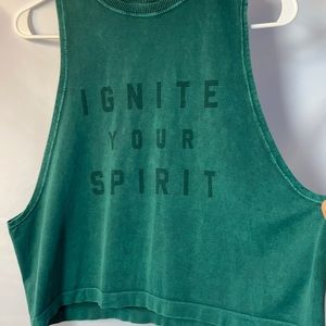 NWOT Spiritual Gangster crop workout top size M/L